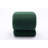 017S-S-Shape Teddy Fabric Ottoman Makeup Stool Footstool,Green-967637812