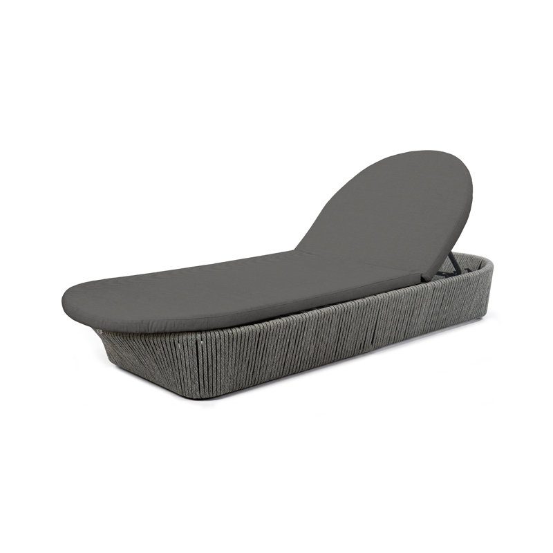 Boston Outdoor Chaise Lounge, Spectrum Graphite Sunbrella® Plainweave