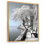 Paysage cubique monochrome bleu et gris II sur toile