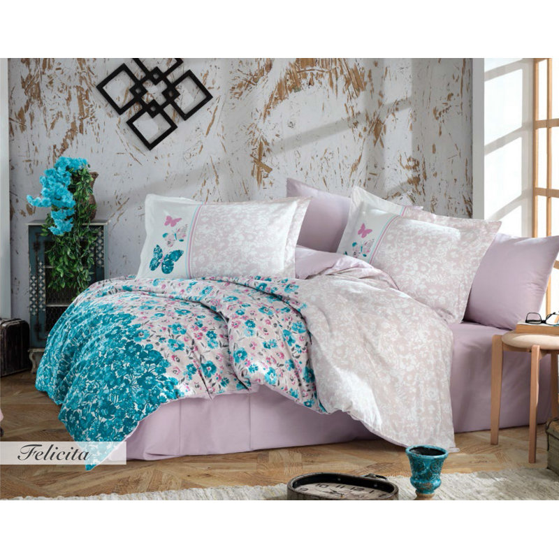 Ensemble de housse de couette 100% coton 4 pièces Viso
