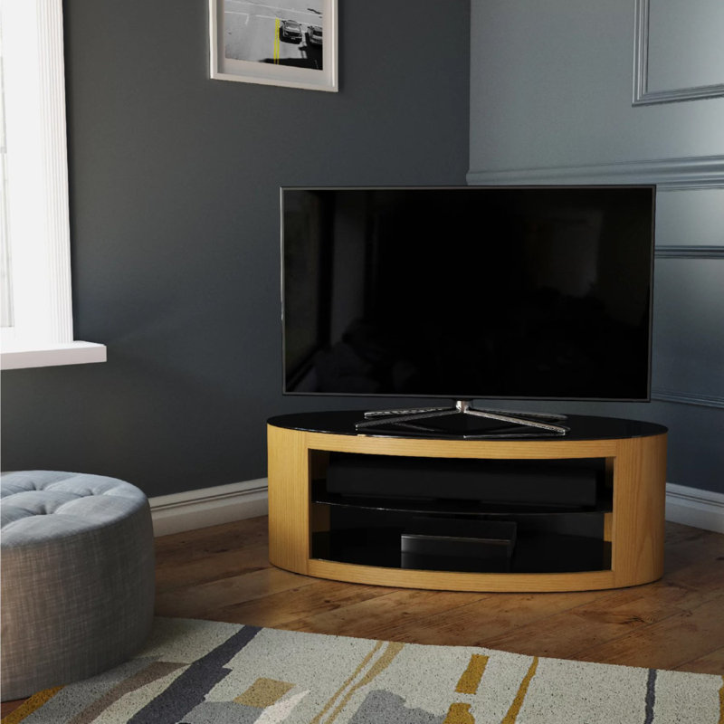 Atalia Unfinished TV Stand for TVs up to 55", Oak