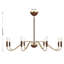  Lustre 8 lumières en laiton chaleureux Abeline
