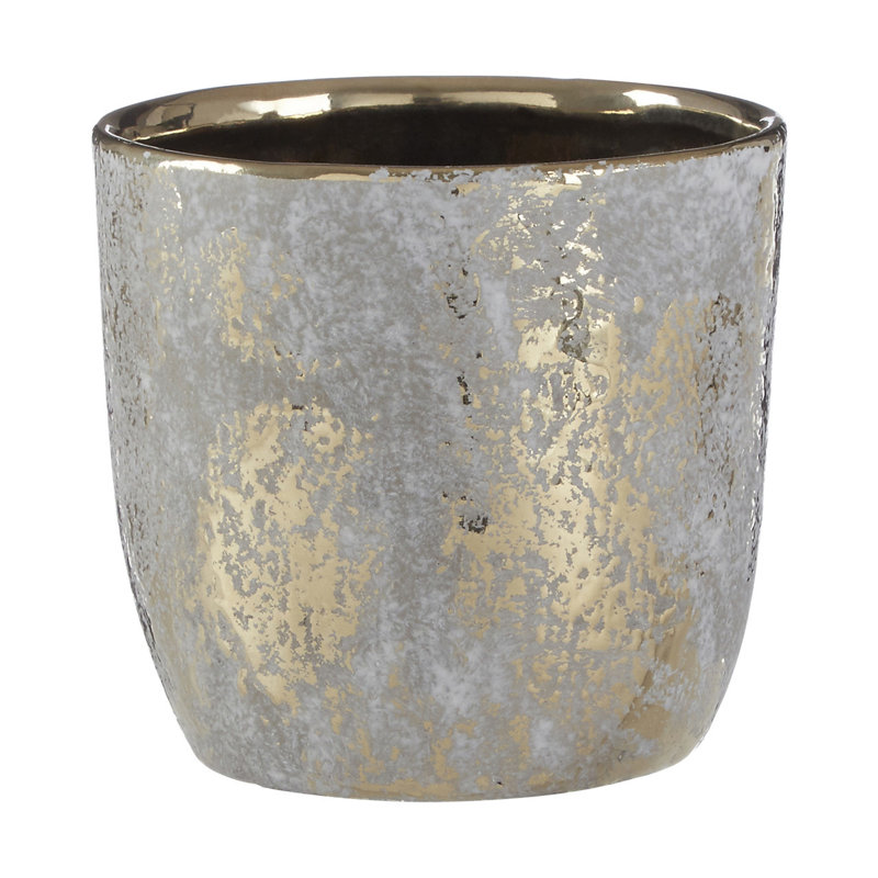 Bissette Stoneware Table Vase, 10cm H x 10.5cm W x 10.5cm D