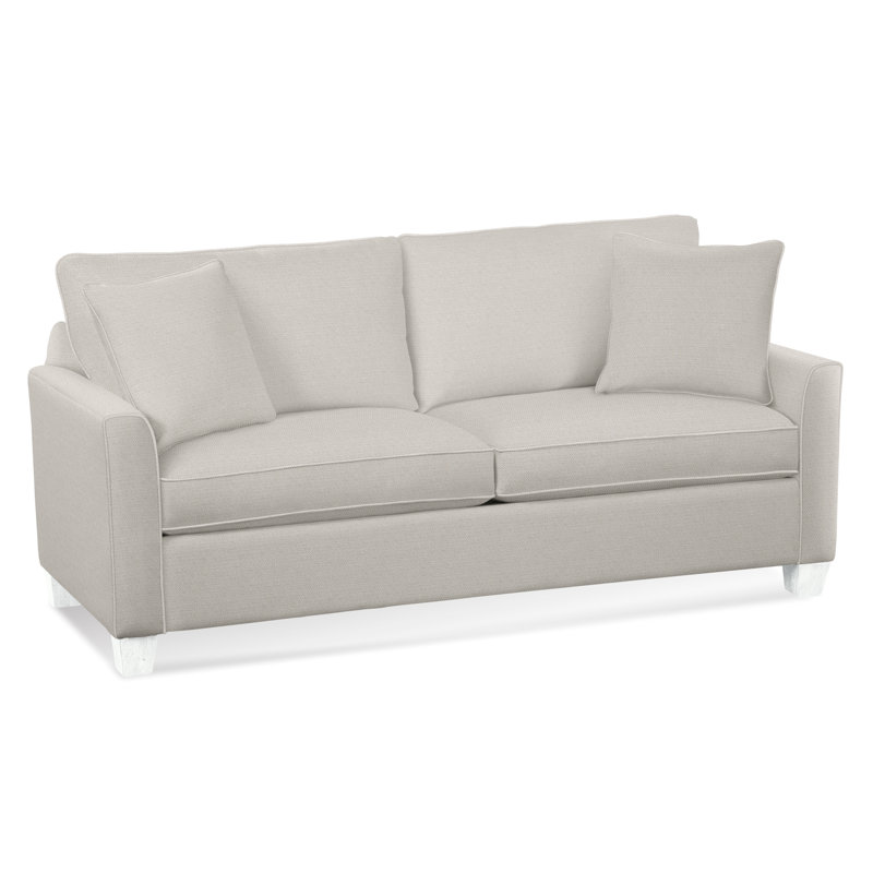 Grand lit Charleston, Graine de lin, Sunbrella beige rayé 6204-74, Air Dream Mattress
