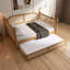 Lit de jour simple en rotin de style traditionnel avec lit gigogne simple pour un espace limité