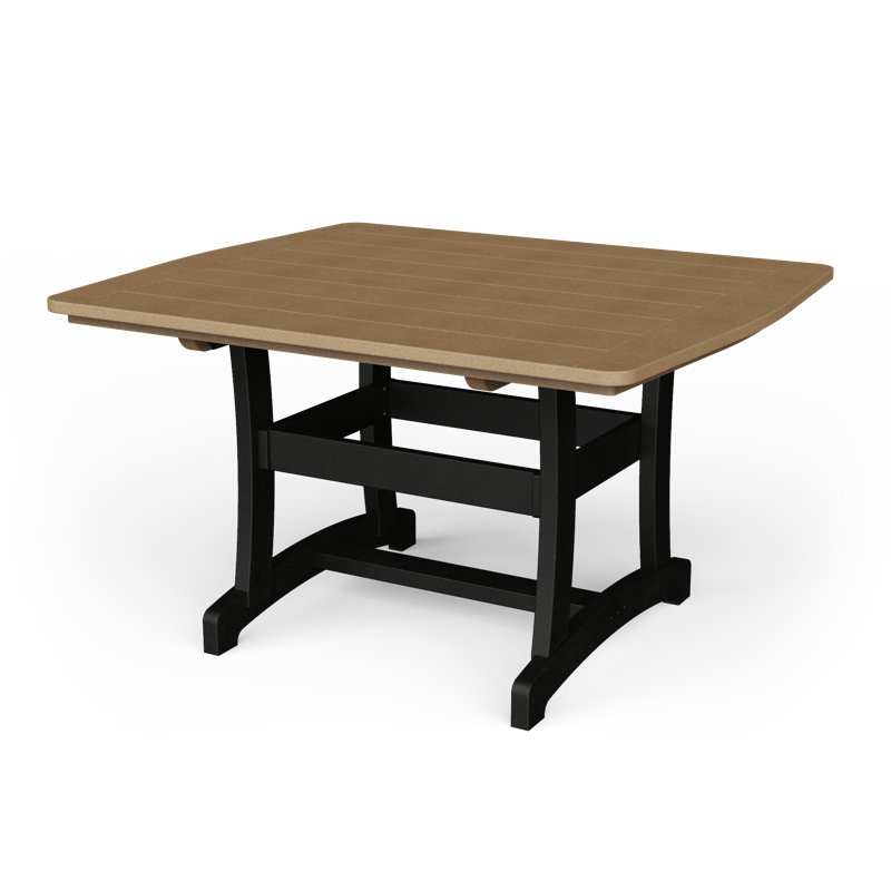 Table de salle à manger Stella, Bois patiné / noir, H 30 po x l 53 po x P 45 po