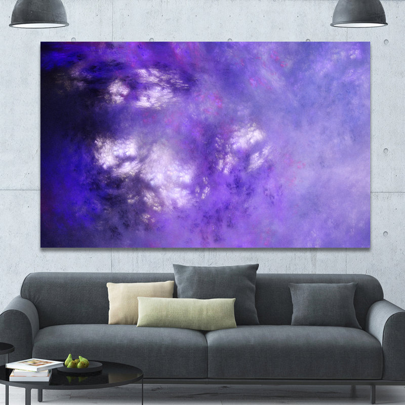 « blur purple sky avec stars », impression sur toile tendue, H 8 po x l 12 po x P 1 po