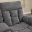 Ensemble de salon inclinable 2 pièces en microfibre avec surdimensionné fauteuil releveur et causeuse manuelle-123333324