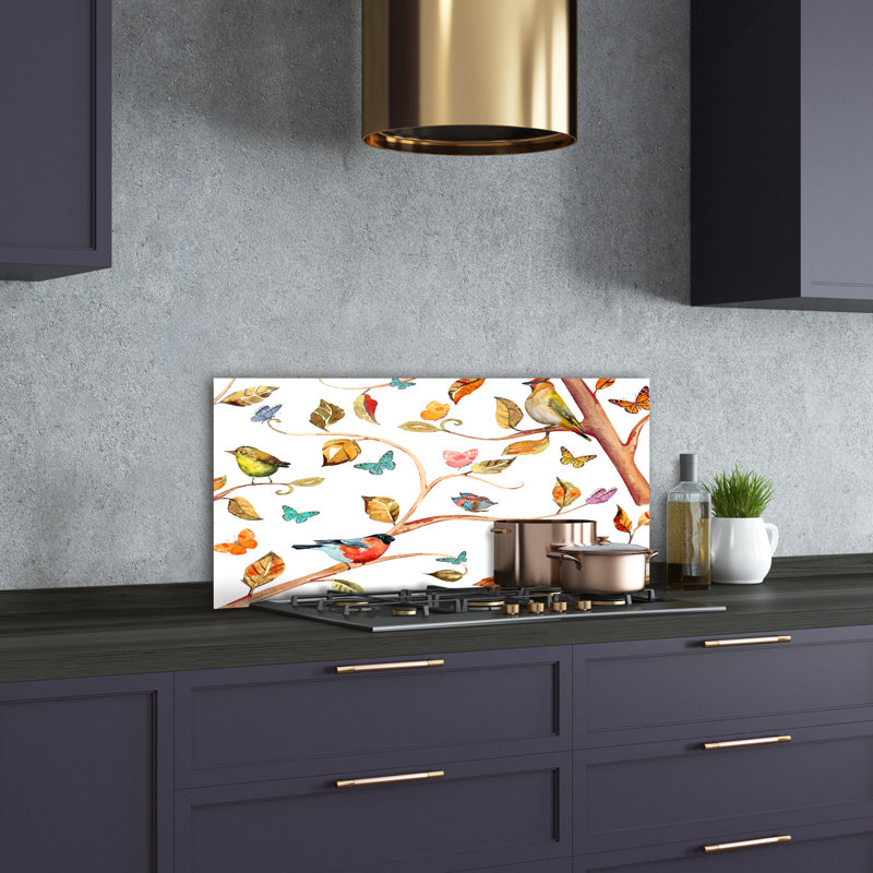50cm W x 100cm L Glass Peel and Stick Panel