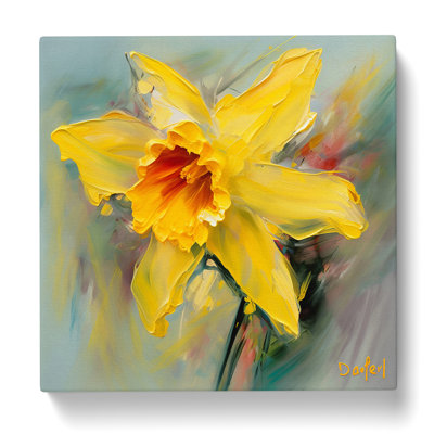 Daffodil Gestural Art No.2 - Print