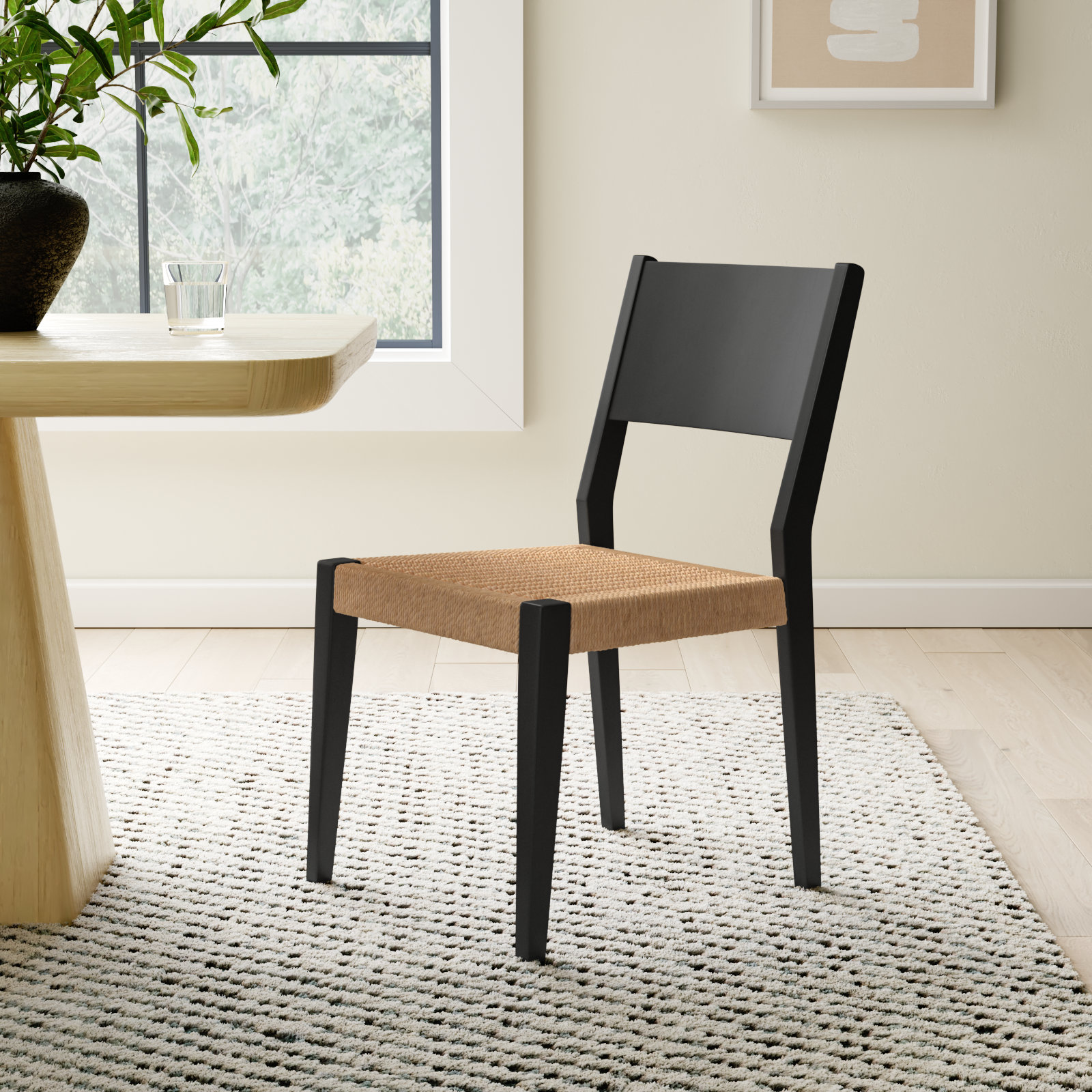 Corrine Side Chair, Black