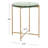 Morticia Dacey Round Glass Accent Table