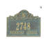 Acanthus Monogram 3-Line Wall Address Plaque-377949268-377949270