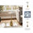 Mercer41 23" Reykur Short Raw Agate Table, White/Gold-717386489-717386488-717386486