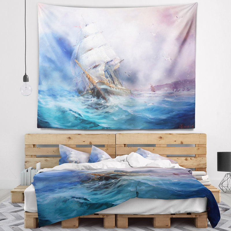 Tapisserie seascape sea breeze, H 32 po x l 39 po