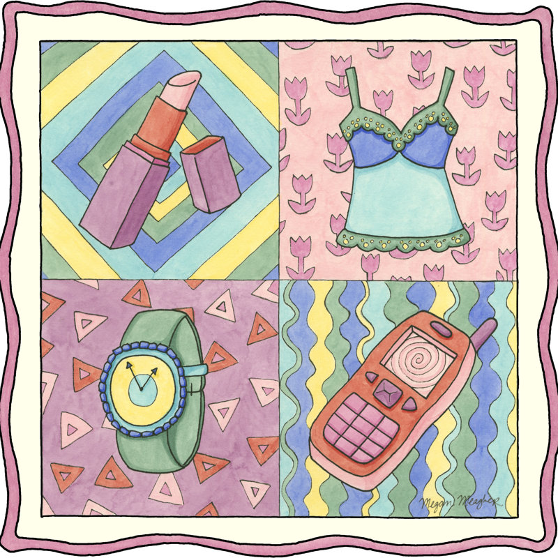 Shopping Spree III by Megan Meagher - Wrapped Canvas Print, 76cm H x 76cm W x 3.8cm D