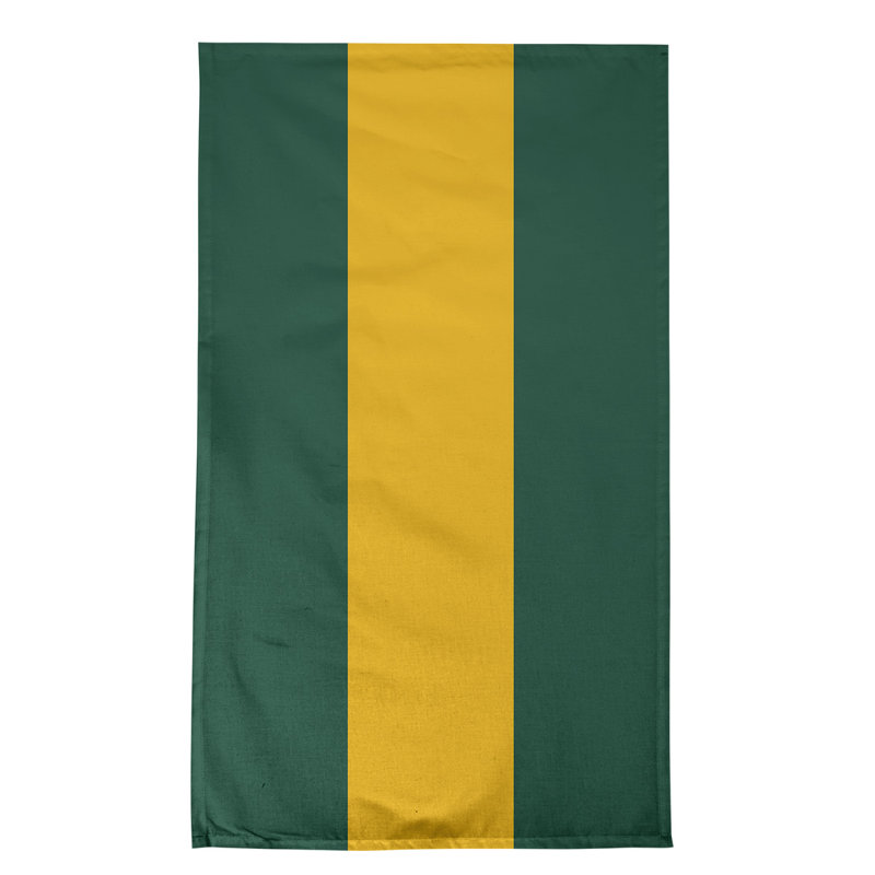 Anaheim Stripe Tea Towel Kitchen Towel, Poly Twill, Forest Green/Harvest Gold/Forest Green