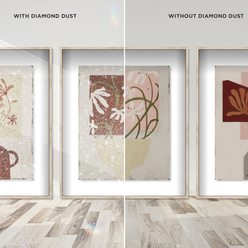 Modern Vases Set Shadowbox Floral & Botanical Print by Oliver Gal, Black Frame, 16 x 20, 46.5" H x 37.5" W