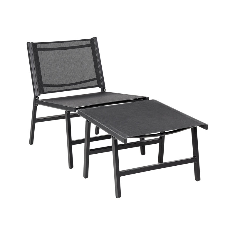 Caleiah Reclining Outdoor Armless Lounge Chair