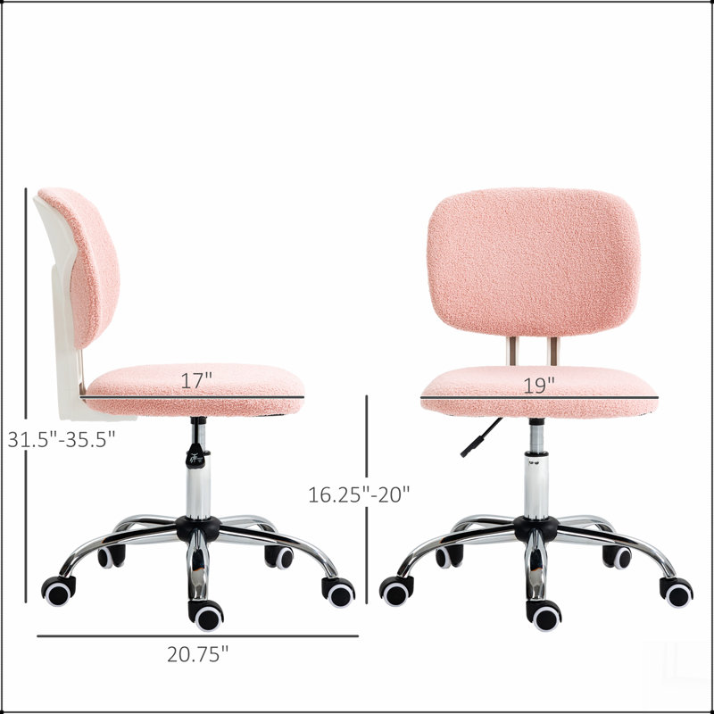 Chaise de bureau avec revêtement en lin, pivotant, hauteur réglable, roulettes