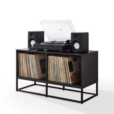 Hokku Designs Liam - Support pour tourne-disque et ensemble de rangement en  vinyle 3 pièces Liam et Commentaires - Wayfair Canada