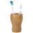 Tilley Natural Bamboo Gourd Shaped Toothbrush Holder