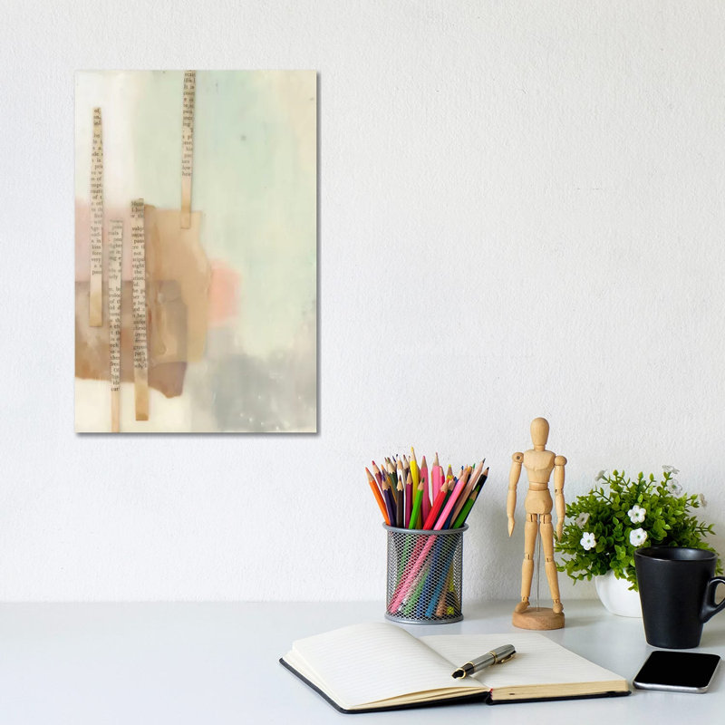 In Line II by Jennifer Goldberger - Wrapped Canvas Painting, 20.32 cm H x 30.48 cm W