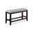 Transitional Counter-Height Bench With Dark Gray Upholstery - Spacious & Solid Dining Fabric Rectangular Build-1431035170-1431035172
