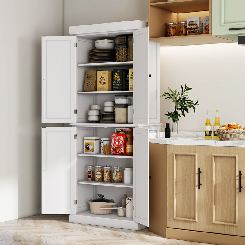 Armoire de rangement 72,5 po, Blanc