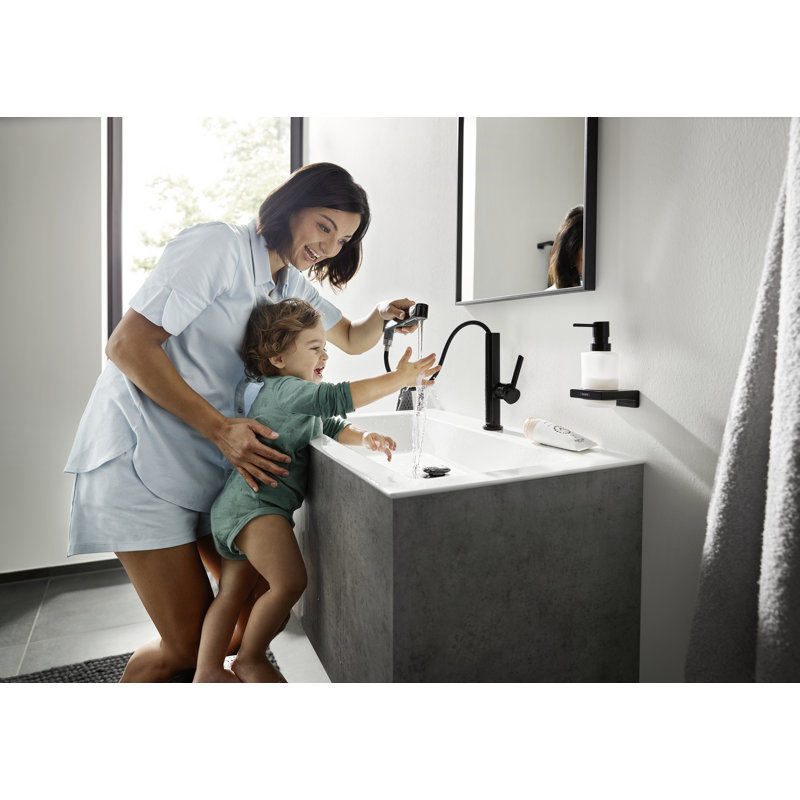 hansgrohe Finoris Single-Hole Faucet 230 with 2-Spray Pull-Out, 1.2 GPM, Matte Black
