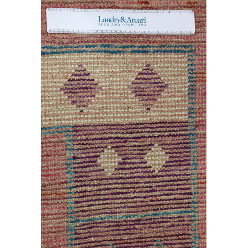 Tapis rose / mauve marocain unique 12 pi 4 po x 19 pi 7 po marocain