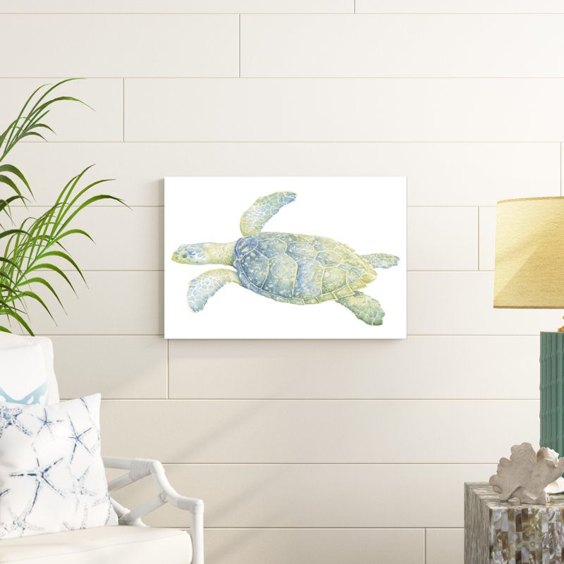 Tortue de mer tranquille II, H 20 po x l 30 po x P 1,25 po