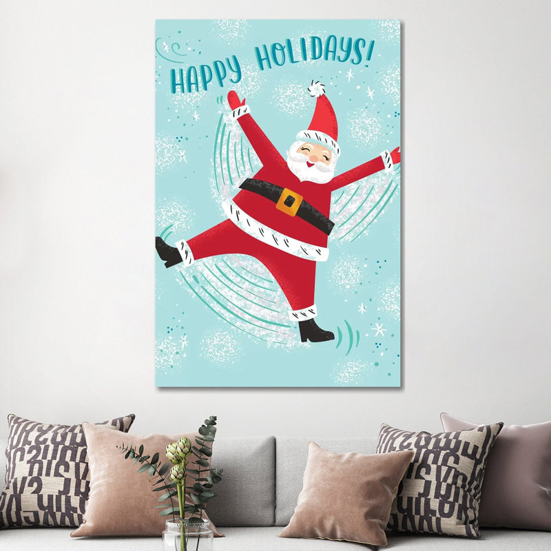 Santa Claus Lane by Amanda Mcgee - Wrapped Canvas Painting, 152.5 cm H x 101.5 cm W