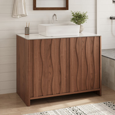Meuble-lavabo sur pied 35,4 po