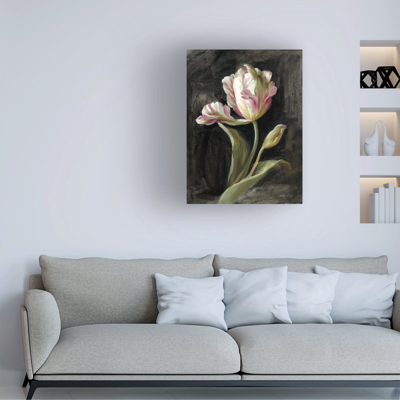 Art mural sur toile noire, "Danhui Nai", H 32 po x l 24 po