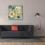  «Sophias Flowers Blue 1» par Wild Apple Portfolio, art mural sur toile, 37 po x 37 po-2034364666