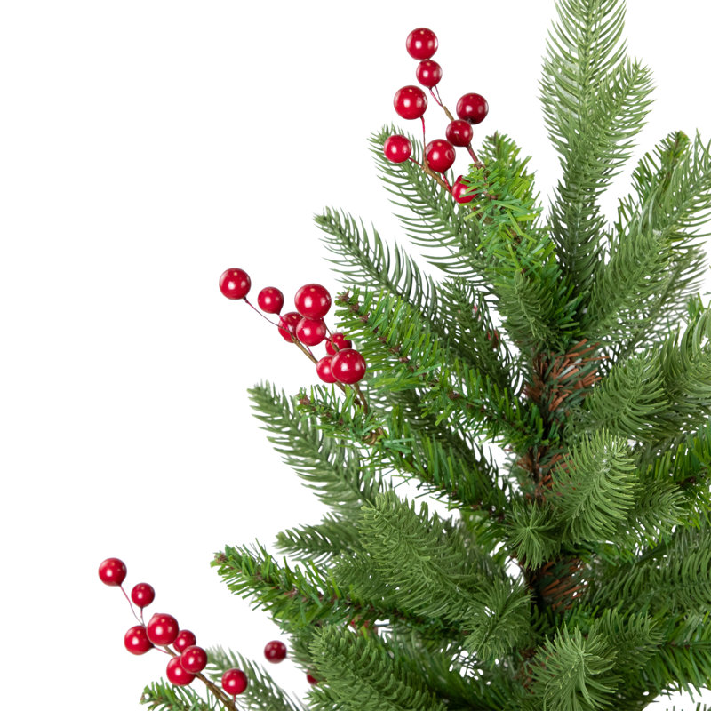 Real Touch Potted Sarasota Pine Artificial Mini Christmas Tree - 24" - Unlit