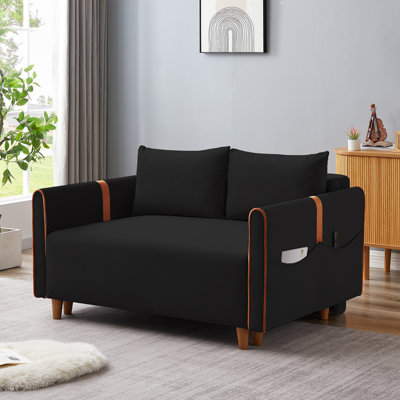 Canapé-lit polyvalent en velours avec rangement pour le salon et la chambre à coucher, améliorant le confort