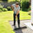 Lawn Leveling Rake, 30" x 10" Heavy Duty Yard Leveling Rake with 66.5" Handle, Lawn Leveler for Backyard, Golf Course, Garden, Pasture, Farm-124455207
