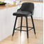 Tabouret de bar et de comptoir pivotant revêtu de velours-886128418-873056601