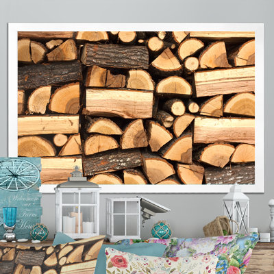 «Wire Wood Close Art», reproduction d'art sur toile encadrée