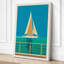 Sailboat at the Pier Coastal - Wrapped Canvas-1022354689-1022354691