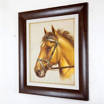 Stallion In A Saddle Print