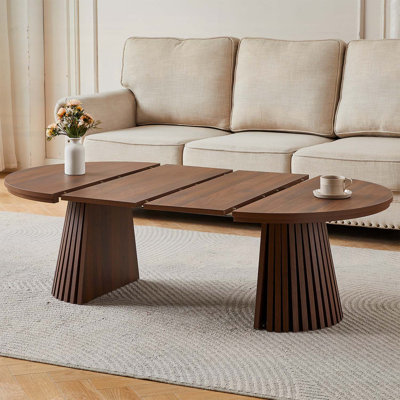 Table basse en bois extensible, multifonctionnelle et peu encombrante