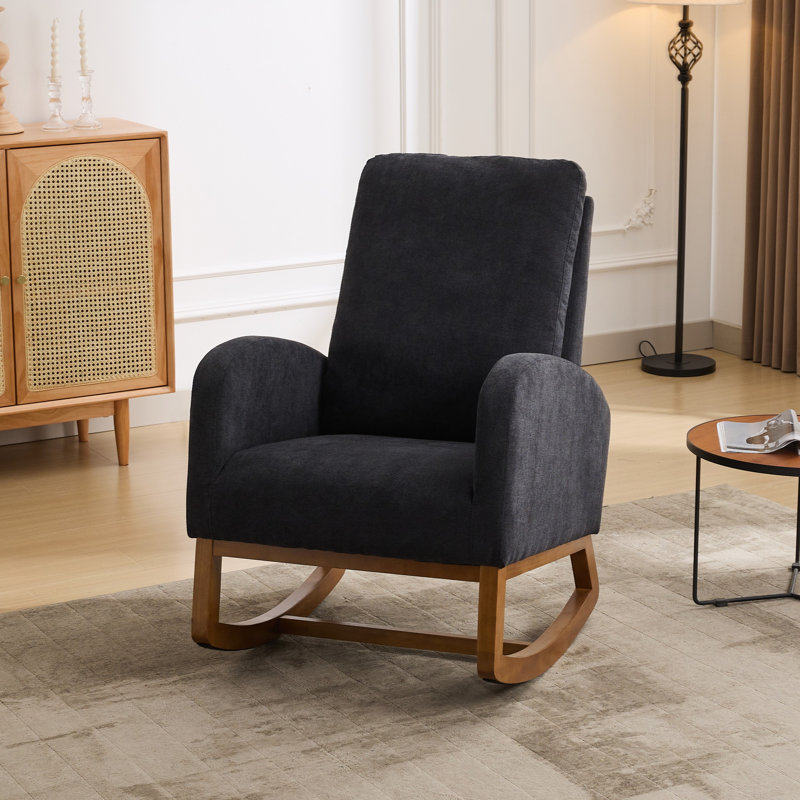 Chaises berçantes, Polyester noir