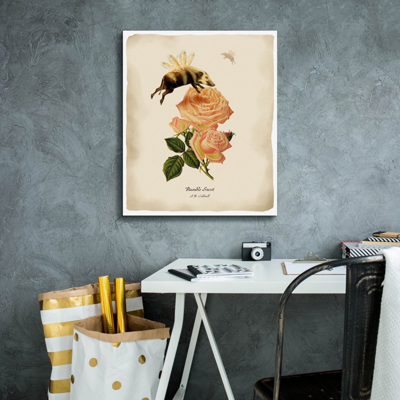 «Bumblesnoot» par Angela Tannehill, H 24 po x l 20 po x P 0,75 po