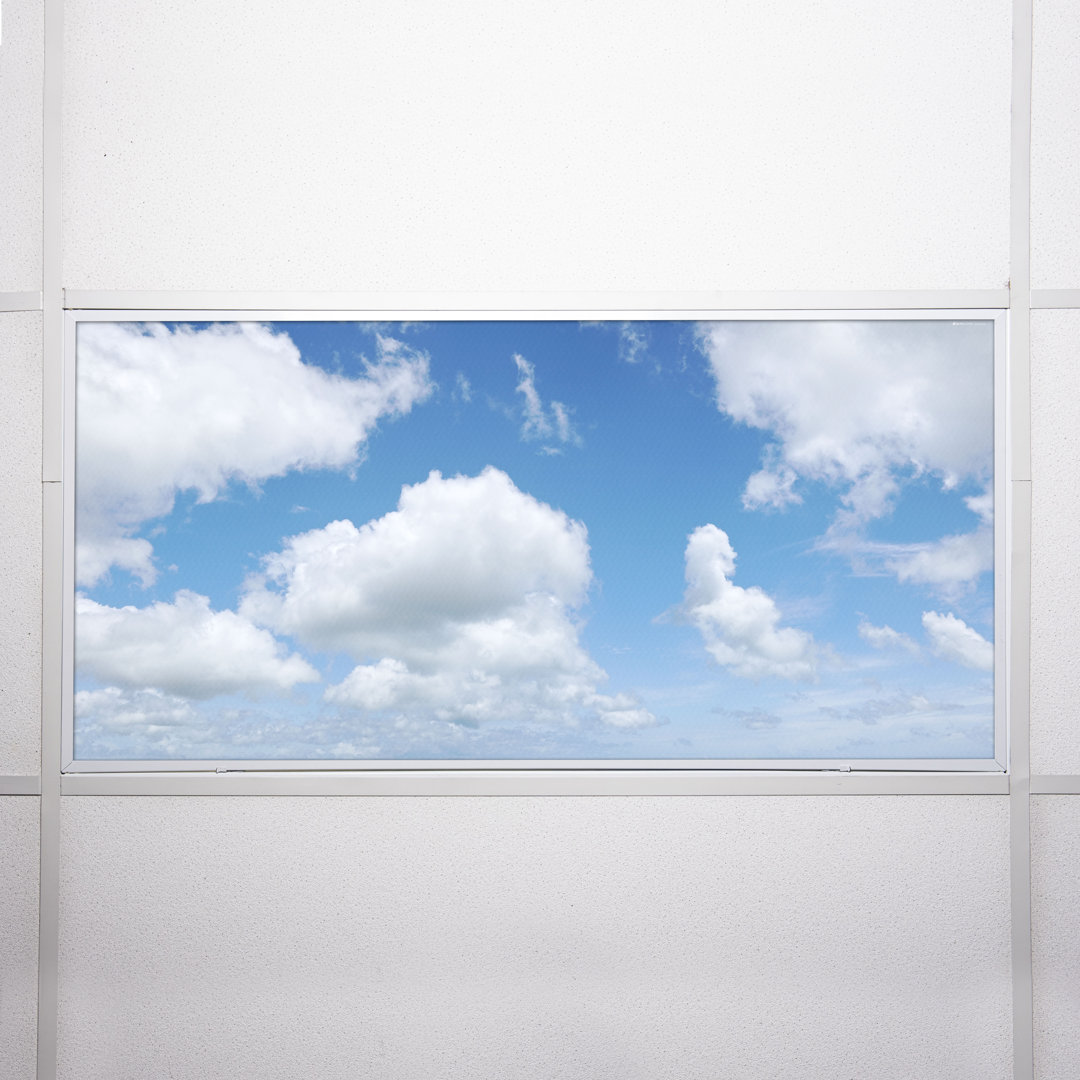 Cloud Classroom Fluorescent Light Covers for Ceiling Lights - For 2x4 Light Fixture - by Octo Lights Octo Lights