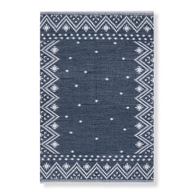 Moroccan Area Rug in Dark Navy