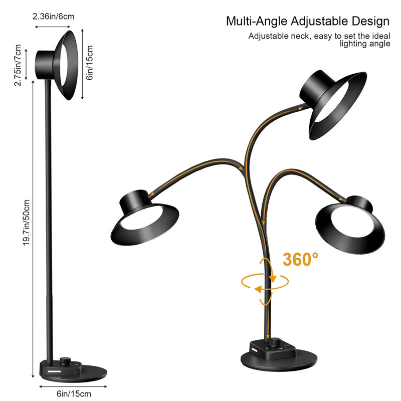 Metal Piano Lamp