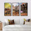 Amsterdam City Artwork - Ensemble de 3 toiles encadrées-244620947-244620956